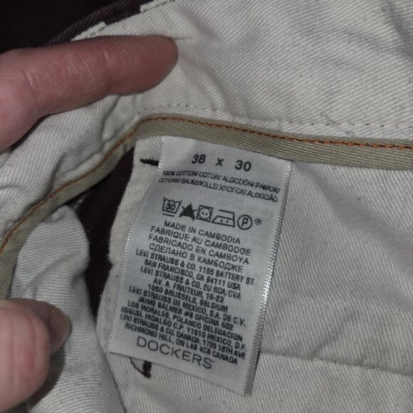 Dockers Burgundy Straight Fit - Picture 4 of 10